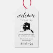 Alaska Wedding Welcome Favor Cadeaulabel (Voorkant)