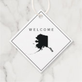 Alaska Welcome Bag Gift Label voor Weddenschapswee (Voorkant)