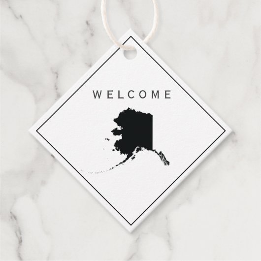 Alaska Welcome Bag Gift Label voor Weddenschapswee (Voorkant)