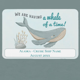 Alaska Whale Cabin Stateroom Cruise Magneet