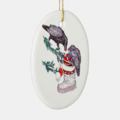 Alaska Whimsical Wildlife Kerstannament Keramisch Ornament (Rechts)