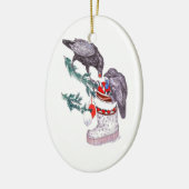Alaska Whimsical Wildlife Kerstannament Keramisch Ornament (Links)