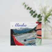 Alaska - White water rafting Briefkaart (Staand voorkant)