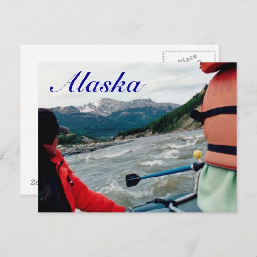 Alaska - White water rafting Briefkaart (Voorkant / Achterkant)