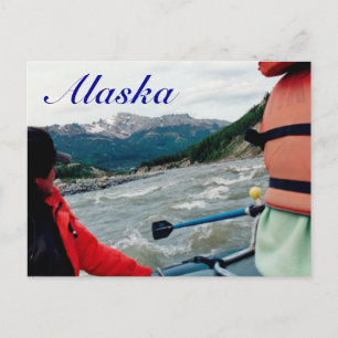 Alaska - White water rafting Briefkaart