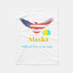 Alaska – Wild en vrij aan de rand Fleece Deken
