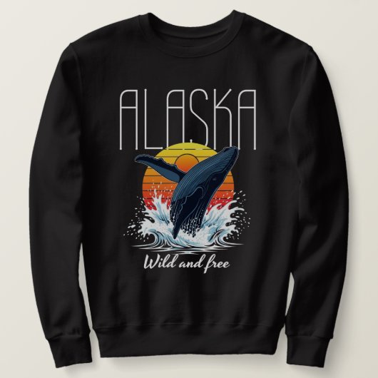Alaska wild en vrij trui (Design voorkant)