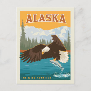 Alaska   Wilde grens - Eagle Briefkaart