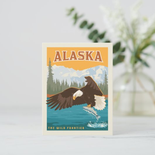 Alaska | Wilde grens - Eagle Briefkaart (Staand voorkant)