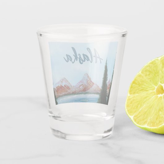 Alaska Wilderness Shot Glas (Achterkant)