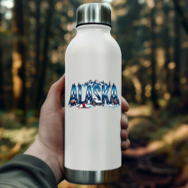 Alaska Wilderness Sticker | Winter Cabin Landschap