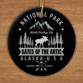 Alaska Wildlife – Gates of the Arctic Alaska Keramisch Ornament