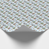 Alaska Wildlife Holiday Wrapping Paper Cadeaupapier (Hoek)
