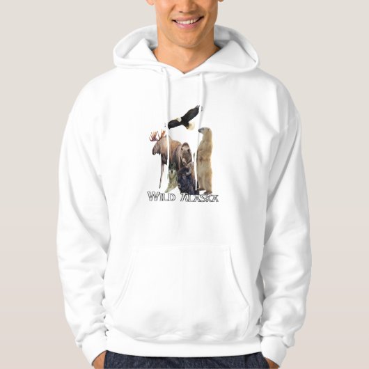 Alaska Wildlife Hooded Sweatshirt (Voorkant)