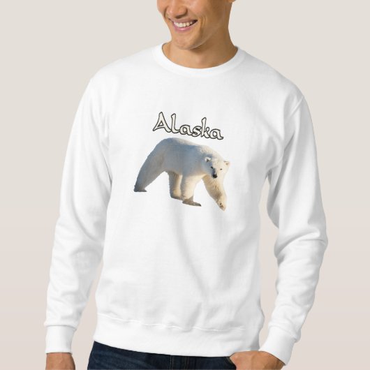 Alaska-wildlife ijsbeer sweatshirt (Voorkant)