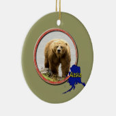 Alaska Wildlife Keramisch Ornament (Rechts)