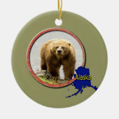 Alaska Wildlife Keramisch Ornament (Voorkant)