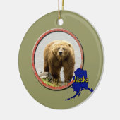 Alaska Wildlife Keramisch Ornament (Links)
