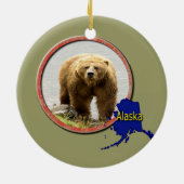Alaska Wildlife Keramisch Ornament (Achterkant)