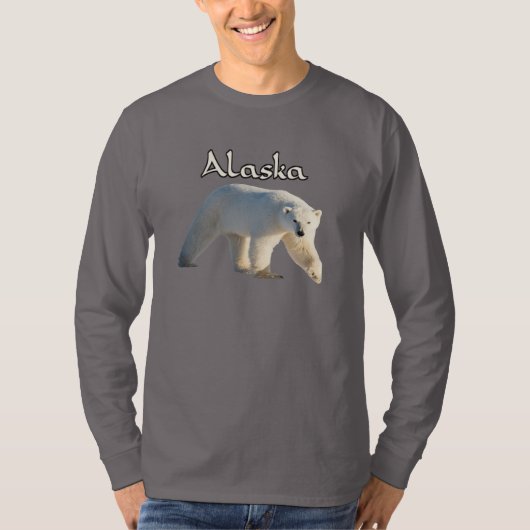 Alaska Wildlife Polar Beer Lang T-shirt (Voorkant)
