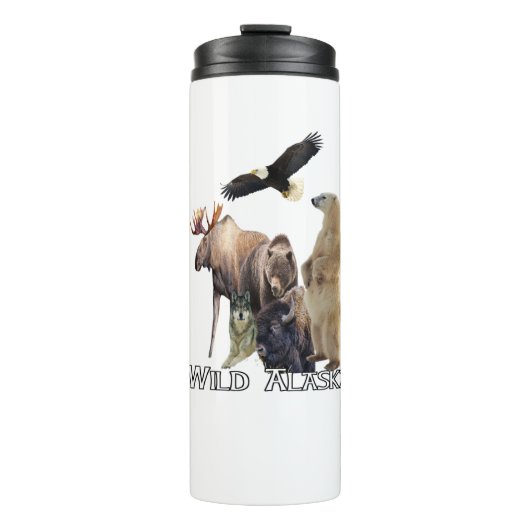Alaska Wildlife Polar Beer Thermol Tumbler Thermosbeker (Voorkant)