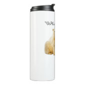 Alaska Wildlife Polar Beren Thermol Tumbler Thermosbeker (Gedraaid links)