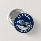 ❄️ Alaska Willow Ptarmigan Frontier Ronde Button 3,2 Cm (Voorkant /achterkant)