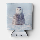 Alaska Winter Arctic Snowy Owl Blikjeskoeler (Voorkant)
