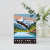 Alaska, Witkoparend, Reizen Briefkaart (Staand voorkant)