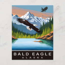 Alaska, Witkoparend, Reizen Briefkaart
