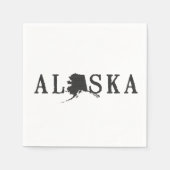 Alaska Word Art Paper Party servetten (Voorkant)