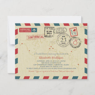 Alaska World Traveler Airmail Vrijgezellenfeest Kaart