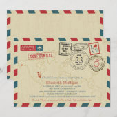 Alaska World Traveller Airmail | Vrijgezellenfeest Kaart (Voorkant / Achterkant)