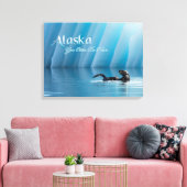 Alaska-You Otter ben hier Canvas Afdruk (Insitu (Woonkamer))