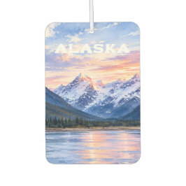 Alaska Zachte Pastel Zonsondergang Wildernis Scène Luchtverfrisser