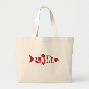 Alaska Zalm Grote Tote Bag