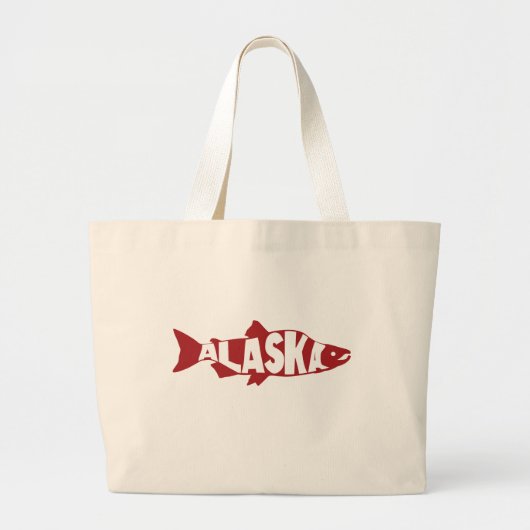 Alaska Zalm Grote Tote Bag (Voorkant)