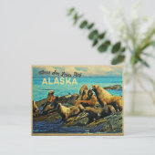 Alaska Zee Lions Briefkaart (Staand voorkant)
