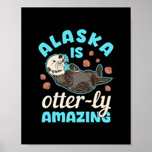 Alaska Zee Otter Vakantie Souvenir  Poster