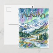 Alaska zicht ansichtkaart briefkaart (Voorkant / Achterkant)