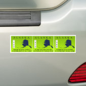 Alaska Zombie Hunting Permit Bumpersticker (Op auto)