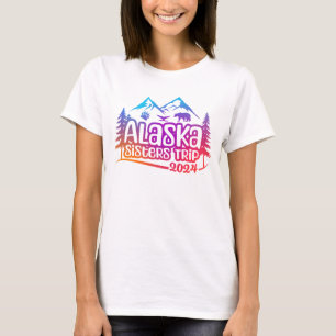 Alaska Zusters Reis, vakantie, 2024, Alaska Reis T-shirt