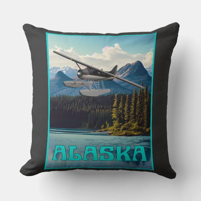 Alaska zweefvliegtuig kussen (Voorkant)