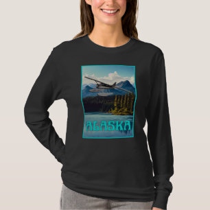 Alaska zweefvliegtuig t-shirt