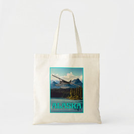 Alaska zweefvliegtuig tote bag