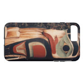 Alaskaans Gesneden Totempaal Ontwerp Case-Mate iPhone Case (Achterkant (Horizontaal))