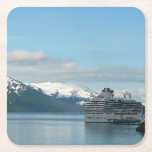 Alaskaanse cruise vakantie reis fotografie kartonnen onderzetters