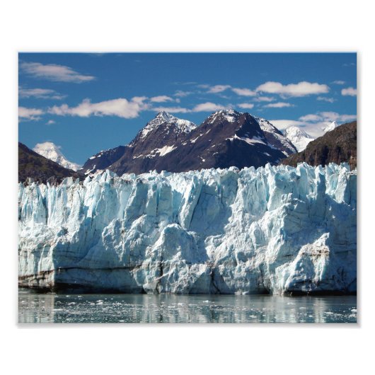 Alaskaanse gletsjer van Prince William Sound Foto Afdruk (Voorkant)