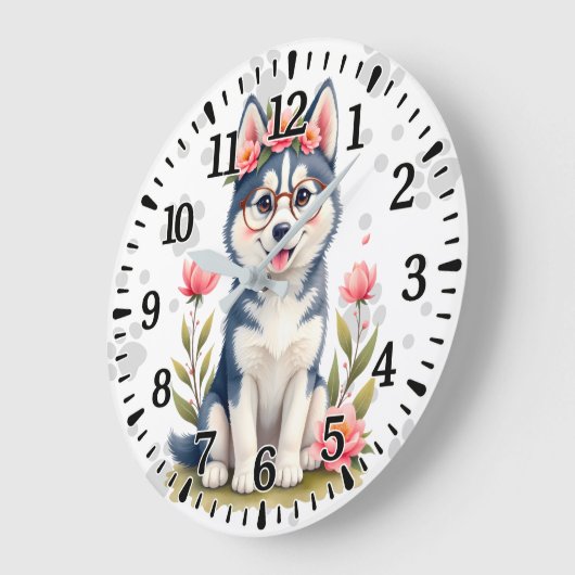 Alaskaanse Husky Grote Klok (Hoek)