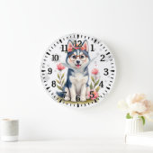 Alaskaanse Husky Grote Klok (Huis)